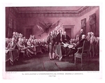 The Declaration of Independence, July 4, 1776, Asher Brown Durand American, Engraving; sixth state of six