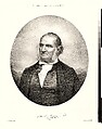 John James Audubon, Francis d' Avignon  French, Lithograph after a daguerreotype