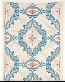Entrance-hall Wallpaper from the Collins House, Anonymous, American, 19th century, Roller-printed paper