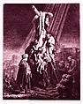 Descent from the Cross, Rembrandt (Rembrandt van Rijn) (Dutch, Leiden 1606–1669 Amsterdam), Etching and burin