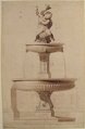 Design for a Fountain, Anonymous, French, 19th century, Graphite, brush and brown ink, pen and red ink
