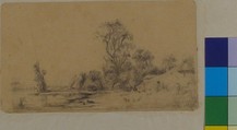 Banks of the Seine, Rodolphe Bresdin (French, Montrelais 1822–1885 Sèvres), Graphite