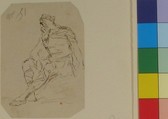 Study of a King, Rodolphe Bresdin (French, Montrelais 1822–1885 Sèvres), Pen and brown ink