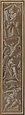 Two Pilaster with White Putti on Tan Ground, Giovanni Mauro della Rovere (Italian, Milan ca. 1575–ca. 1640 Milan (?)), Pen and brown ink, brush and brown wash, highlighted with white, over traces of black chalk, on beige paper