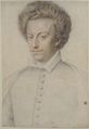 Portrait of a Man (Louis de Lorraine?, 1555–1588), Anonymous, French, 16th century, Black and red chalk, heightened with white