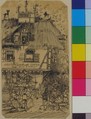 The Chien-Caillou Inn, Rodolphe Bresdin (French, Montrelais 1822–1885 Sèvres), Pen and black ink