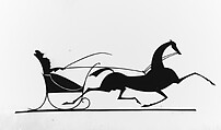 The Sleigh, Wilhelm Hunt Diederich  American, born Hungary, Cut paper silhouette