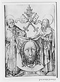 The Sudarium with St. Peter and St. Paul, Master ES German, Engraving
