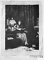 The Evening Lamp, Julian Alden Weir  American, Etching and drypoint; fourth state of five