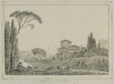 Landscape, François Jean Sablet French, Etching