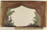 Design for a Stage Set at the Opéra, Paris, Eugène Cicéri (French, Paris 1813–1890 Fontainebleau), Watercolor over graphite