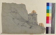 Design for a Stage Set at the Opéra, Paris, Eugène Cicéri (French, Paris 1813–1890 Fontainebleau), Graphite