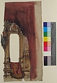 Design for a Stage Set at the Opéra, Paris, Eugène Cicéri (French, Paris 1813–1890 Fontainebleau), Brush and red, yellow, and brown wash, over graphite