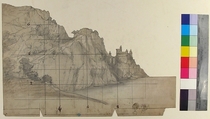 Design for a Stage Set at the Opéra, Paris, Eugène Cicéri (French, Paris 1813–1890 Fontainebleau), Graphite