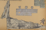 Design for a Stage Set at the Opéra, Paris, Eugène Cicéri (French, Paris 1813–1890 Fontainebleau), Graphite