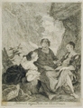 Lot and His Daughters, Paul Ponce Antoine Robert-de-Seri  French, Etching
