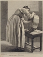 Scullery Maid, Edme Bouchardon  French, Etching with some engraving