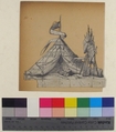 Design for a Stage Set at the Opéra, Paris: A Tent, Eugène Cicéri (French, Paris 1813–1890 Fontainebleau), Graphite