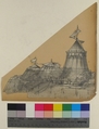 Design for a Stage Set at the Opéra, Paris: A Tent, Eugène Cicéri (French, Paris 1813–1890 Fontainebleau), Graphite