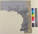 Design for a Stage Set at the Opéra, Paris, Eugène Cicéri (French, Paris 1813–1890 Fontainebleau), Graphite, heightened with white