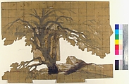 Design for a Stage Set at the Opéra, Paris, Eugène Cicéri (French, Paris 1813–1890 Fontainebleau), Graphite, brush and gray wash, heightened with white