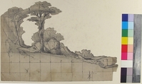 Design for a Stage Set at the Opéra, Paris, Eugène Cicéri (French, Paris 1813–1890 Fontainebleau), Graphite