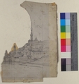Design for a Stage Set at the Opéra, Paris, Eugène Cicéri (French, Paris 1813–1890 Fontainebleau), Graphite