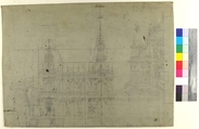 Design for a Stage Set at the Opéra, Paris, Eugène Cicéri (French, Paris 1813–1890 Fontainebleau), Graphite