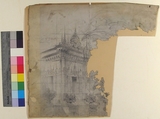 Design for a Stage Set at the Opéra, Paris, Eugène Cicéri (French, Paris 1813–1890 Fontainebleau), Graphite