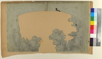 Design for a Stage Set at the Opéra, Paris, Eugène Cicéri (French, Paris 1813–1890 Fontainebleau), Graphite