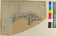Design for a Stage Set at the Opéra, Paris, Eugène Cicéri (French, Paris 1813–1890 Fontainebleau), Graphite