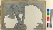 Design for a Stage Set at the Opéra, Paris, Eugène Cicéri (French, Paris 1813–1890 Fontainebleau), Graphite