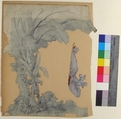 Design for a Stage Set at the Opéra, Paris, Eugène Cicéri (French, Paris 1813–1890 Fontainebleau), Graphite