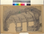Design for a Stage Set at the Opéra, Paris: a Greenhouse, Eugène Cicéri (French, Paris 1813–1890 Fontainebleau), Graphite
