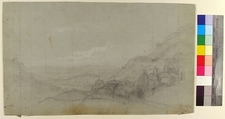 Design for a Stage Set at the Opéra, Paris, Eugène Cicéri (French, Paris 1813–1890 Fontainebleau), Graphite