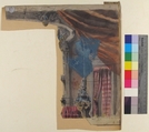 Design for a Stage Set at the Opéra, Paris, Eugène Cicéri (French, Paris 1813–1890 Fontainebleau), Watercolor, gouache, over graphite