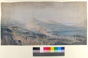 Design for a Stage Set at the Opéra, Paris, Eugène Cicéri (French, Paris 1813–1890 Fontainebleau), Watercolor and gouache over graphite