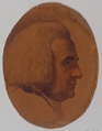 John Hinchcliffe, Bishop of Peterborough, Francesco Bartolozzi (Italian, Florence 1728–1815 Lisbon), Black and red chalk, varnished, on thin laid paper. Oval.