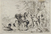 Bacchanal, Louis Félix de La Rue  French, Etching