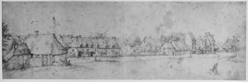 Village View, The Master of the Small Landscapes (Netherlandish, 16th century), Pen and brown ink