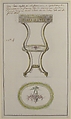 Design for an Occasional Table, Anonymous, French, 18th century, Pen and brown ink, brush and gray wash, watercolor, and graphite