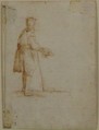 A Beggar Holding a Hat, Jacques Callot  French, Pen and brown ink