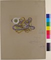 Jewelry Design, Eugène-Samuel Grasset (French, born Switzerland, Lausanne 1841–1917 Paris), Purple, green and white gold watercolor
