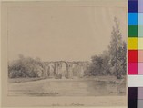 Aqueduc de Maintenon, Charles Fournier des Ormes French, Graphite
