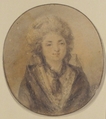 Bust of a Woman, Anonymous, French, 18th century, Graphite