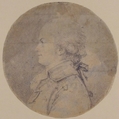 Bust of a Man, Anonymous, French, 18th century, Graphite