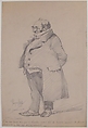 Caricature, Georges-Jules-Auguste Cain (French, Paris 1856–1919 Paris), Graphite