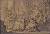 Drawing for a Book Illustration, Anonymous, French, 18th century