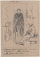 Caricature, Anonymous, French, 19th century, Graphite