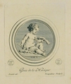 Genie de la Musique, Madame la Marquise de Pompadour French, Etching
